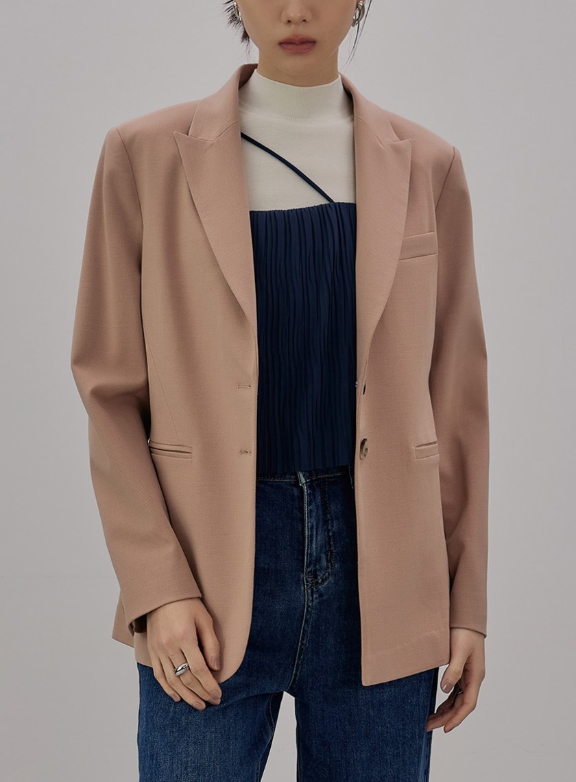 經典劍領細節西裝外套